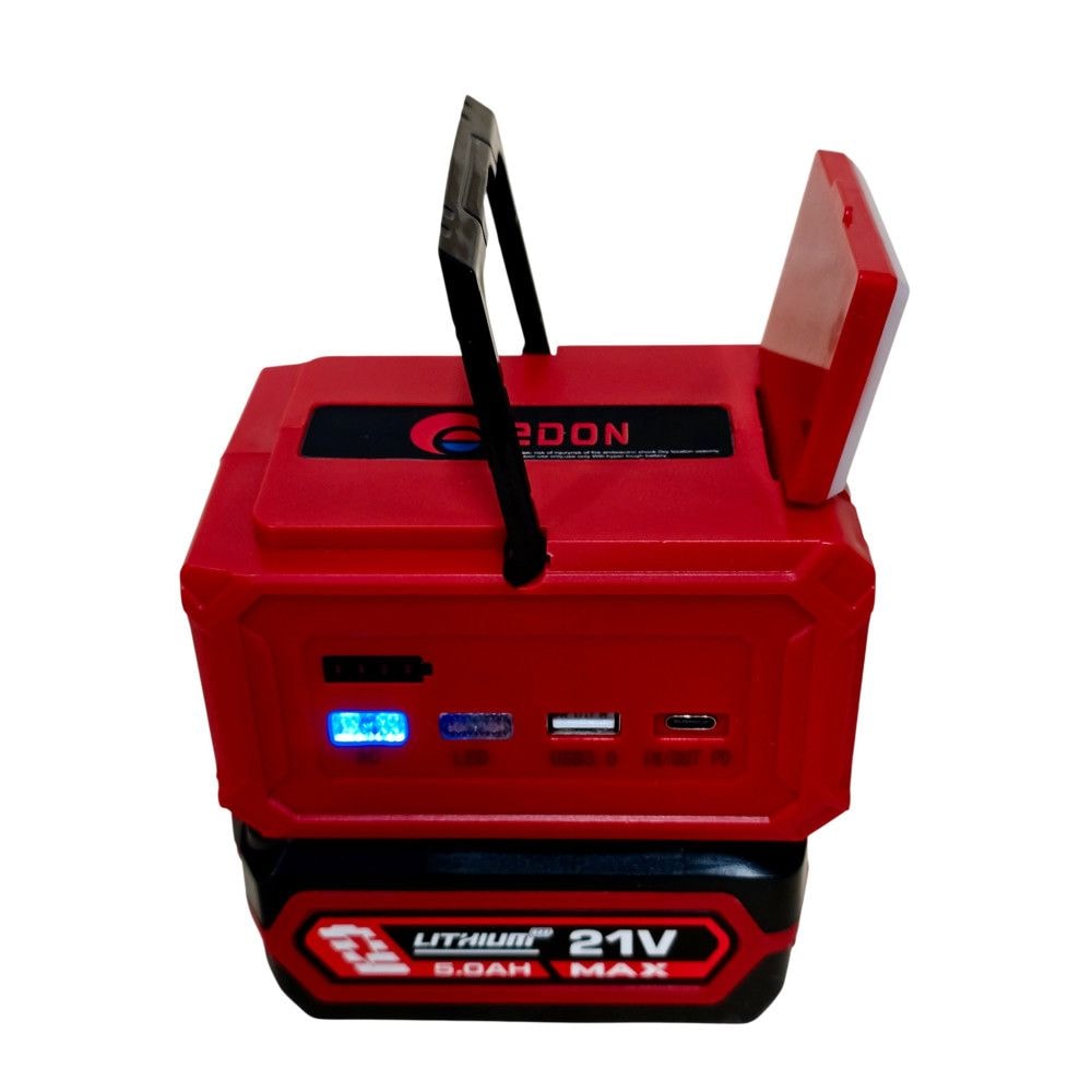 Акумуляторний інвентор напруги EDON 150W+ акум 5Ar (з ліхтарем) ED-NB 21/150