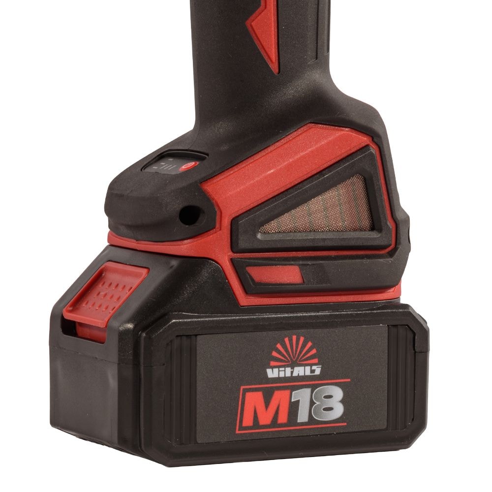 Машина шліфувальна кутова акумуляторна Vitals Master ALs 18125c BL Kit 235327