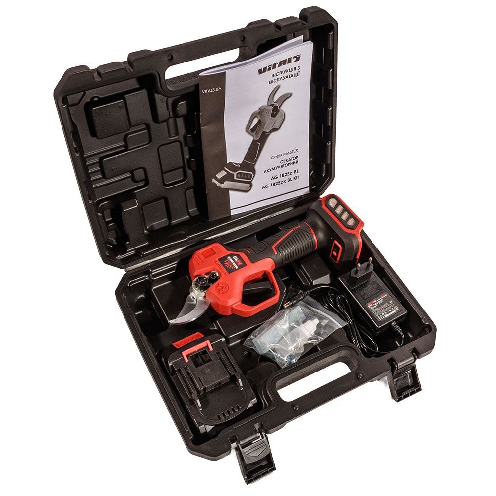 Секатор акумуляторний Vitals Master AG 1825ck BL Kit 235297