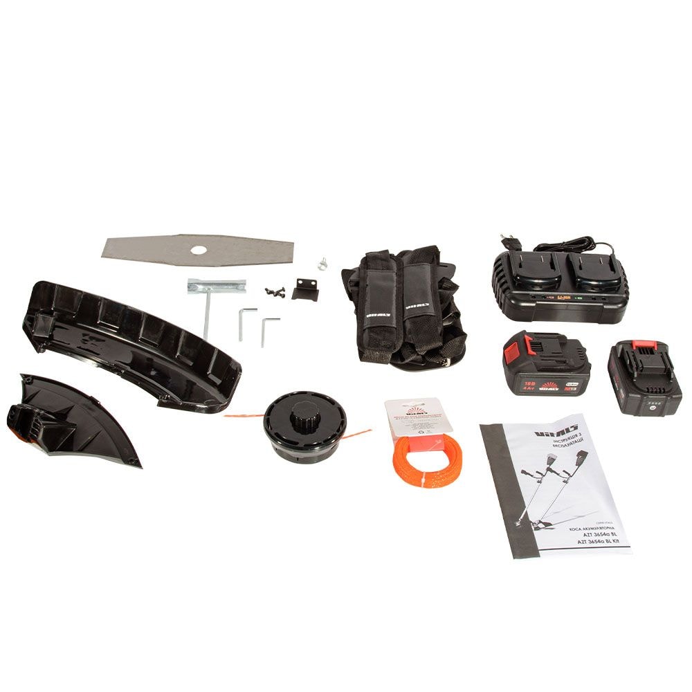 Електрокоса акумуляторна Vitals AZT 3654a BL Kit 243065
