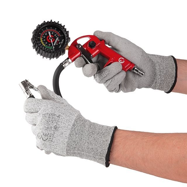 Пістолет для підкачування коліс із 63 мм манометром PT-0504