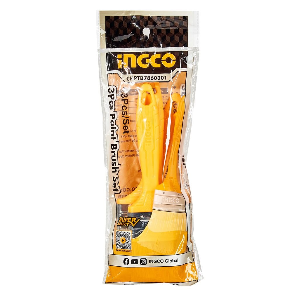 Набір пензлей 3 шт INGCO Super Select CHPTB7860301.