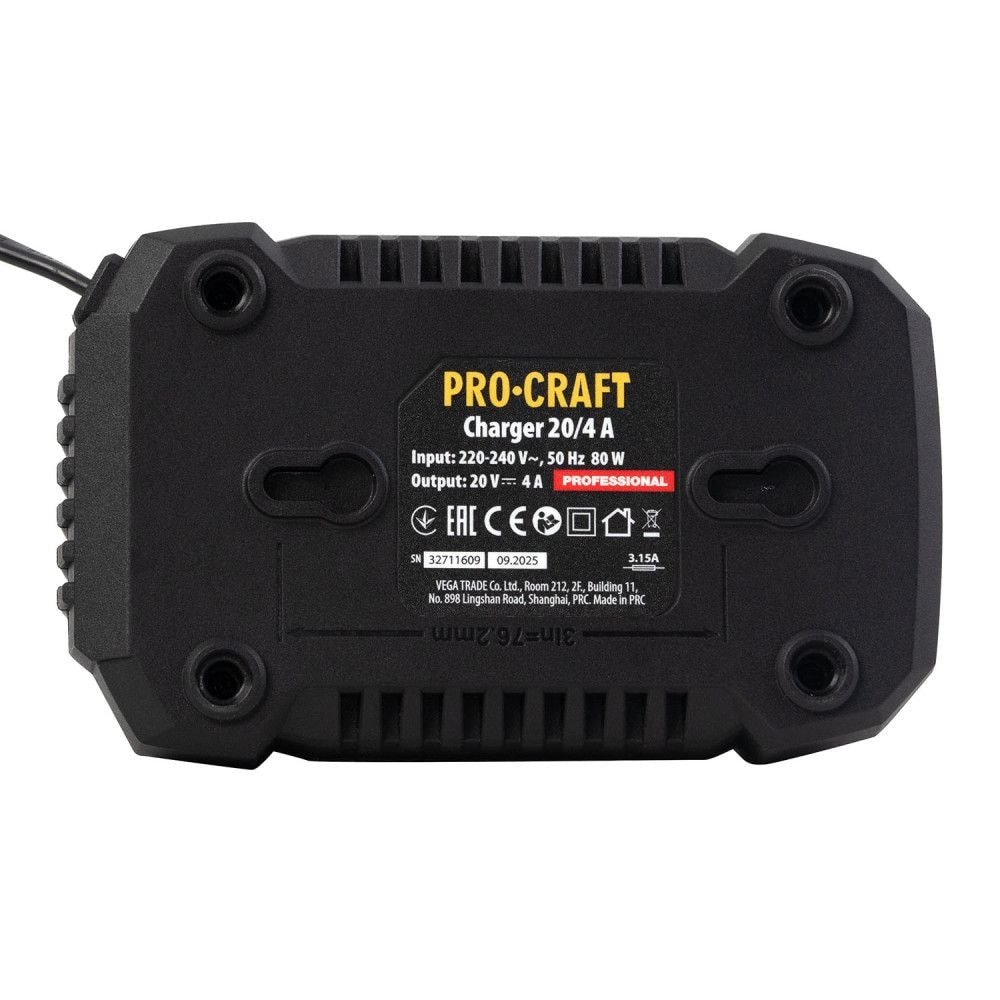 Зарядний пристрій Procraft Charger20/4 А 030292
