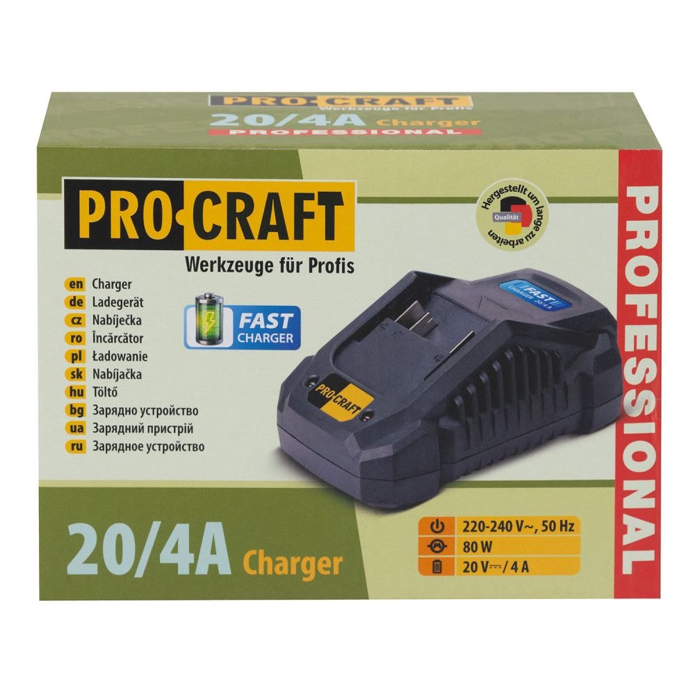 Зарядний пристрій Procraft Charger20/4 А 030292
