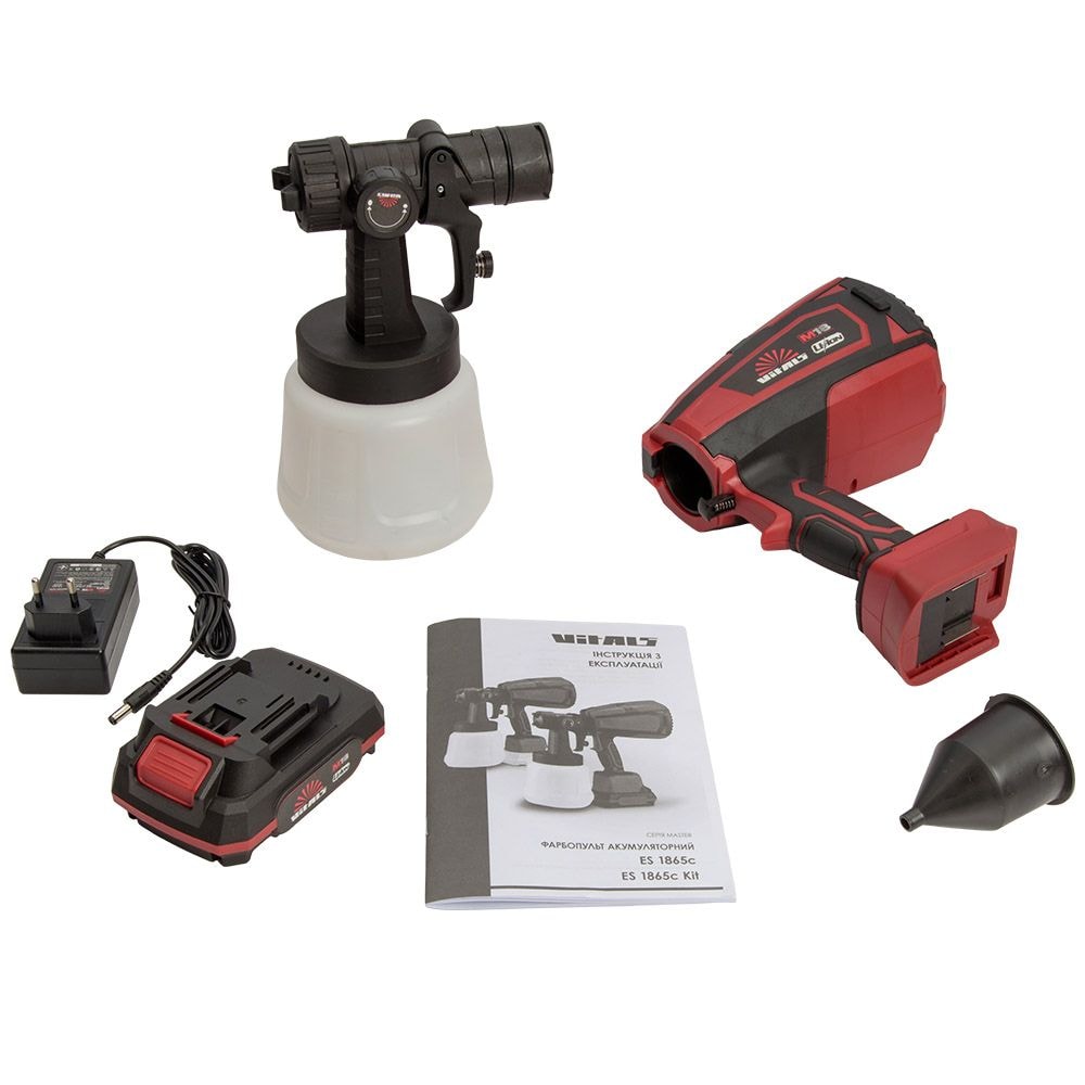 Фарбопульт акумуляторний Vitals Master ES 1865с kit 243608