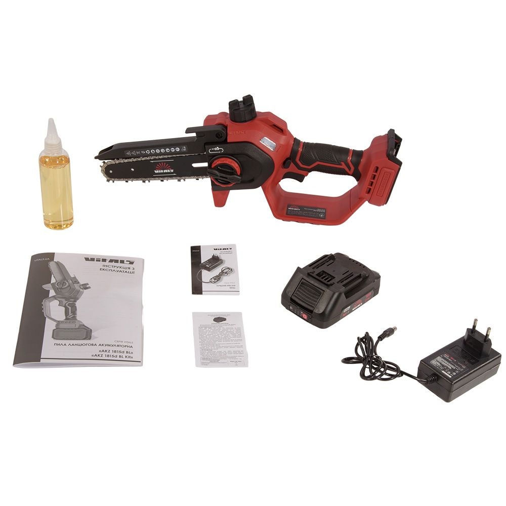 Пила ланцюгова акумуляторна Vitals AKZ 1815d BL Kit 244168