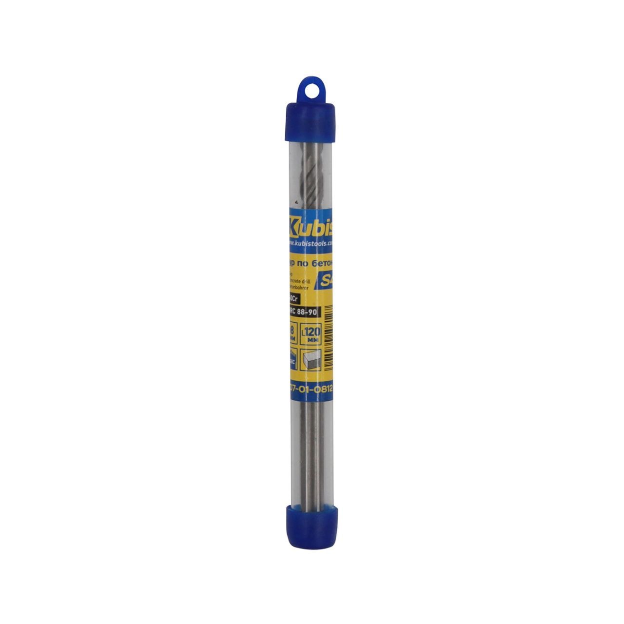 Бур по бетону S4 8 * 120 мм, 40Cr, YG8C HRC 88-90 07-01-0812