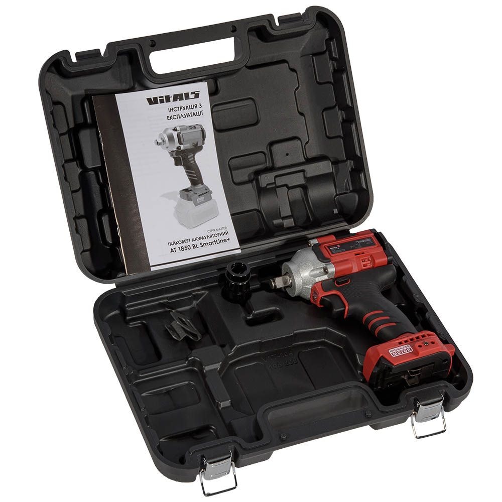 Гайковерт акумуляторний Vitals Master AT 1850 BL SmartLine+ 243523