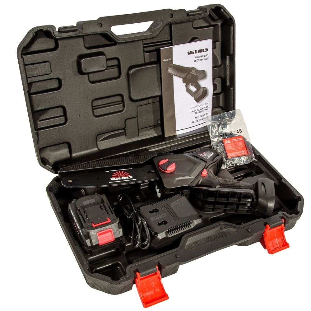 Пила ланцюгова акумуляторна Vitals Professional AKZ 1820ak BL Kit 237654