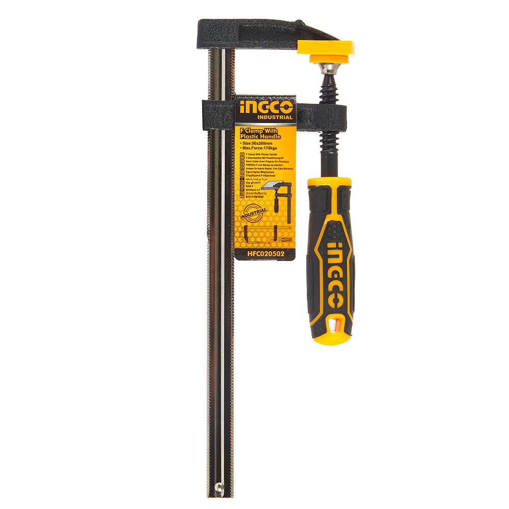 Струбцина столярна тип-F 50х200 мм INGCO INDUSTRIAL 9980679