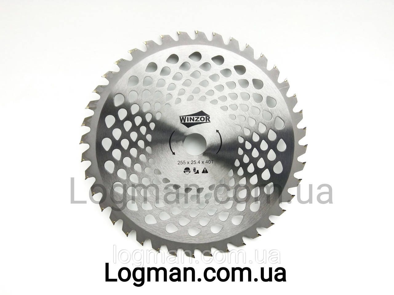 Ніж з побідитом 255*25,4 ЗПІДРІЗАМИ