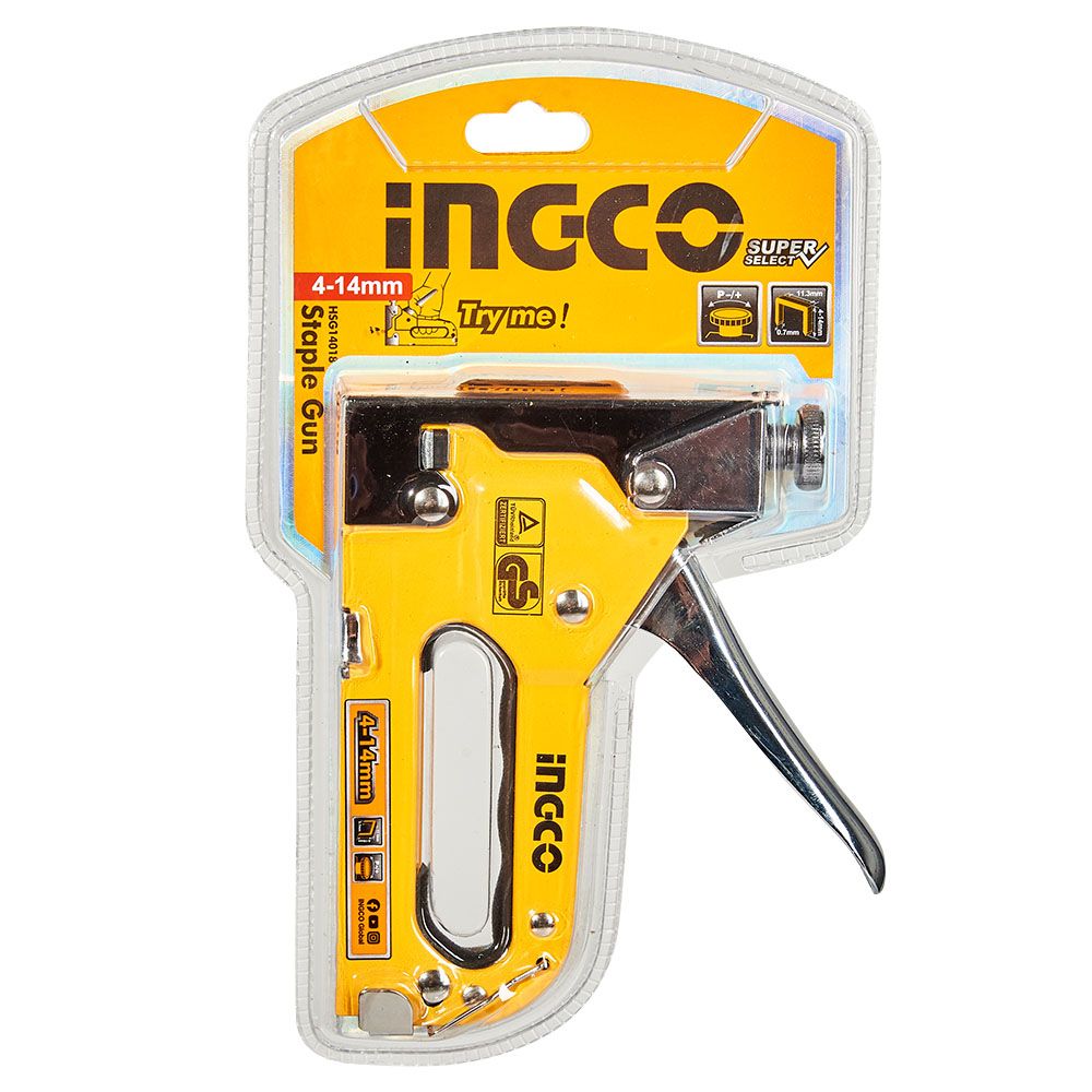Степлер металевий INGCO Super Select HSG14018