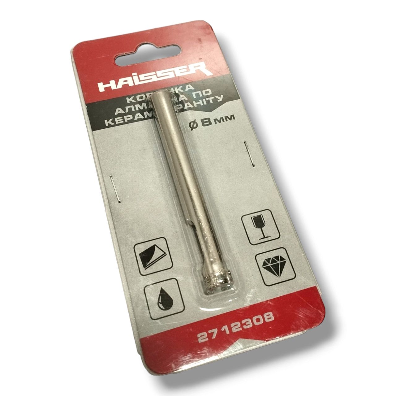 Алмазна коронка по керамограніту 8 мм